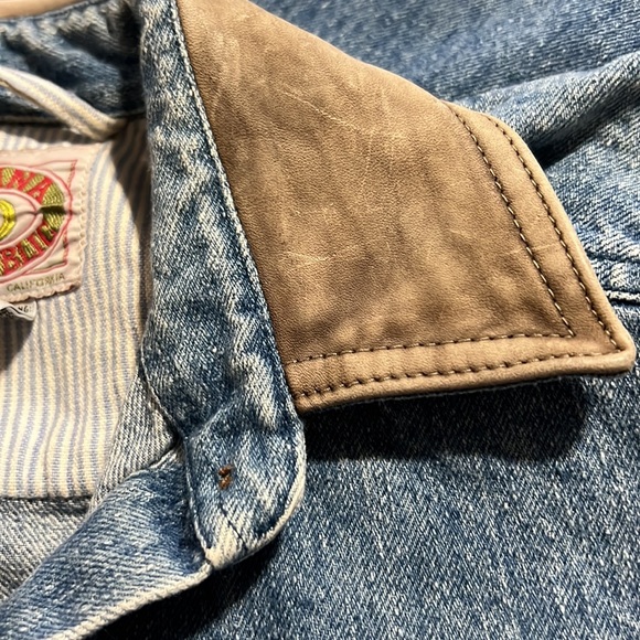 Vintage Banana Republic Denim Button Down Front Long Jacket/Dress - Picture 5 of 10